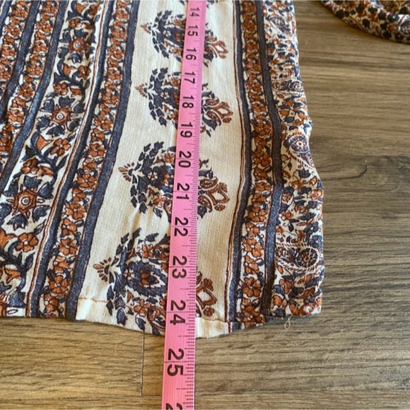 Lucky Brand Boho Paisley Blouse M - Picture 6 of 7